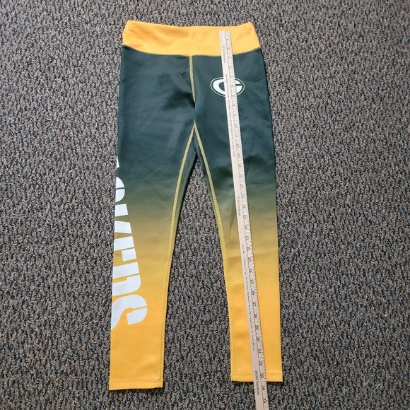 NWOT Women's Green Bay Packers Green and Gold Leggings Size Small - Picture 4 of 16